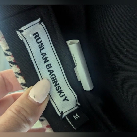 Ruslan baginskiy red white and black baker boy hat - Picture 3 of 6